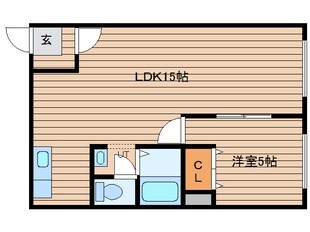 エーコーモア岩見沢Ｂの物件間取画像